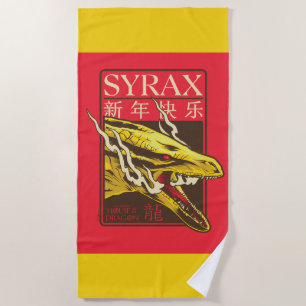 Serviette De Plage Nouvel An Syrax 新 年 乐 快