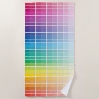 Serviette De Plage Nuancier de couleurs spectrales ombrées