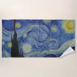 Serviette De Plage Nuit étoilée, peinture à l'huile, Vincent Van Gogh