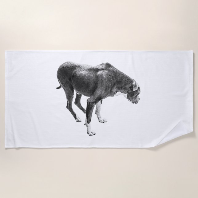 Serviette De Plage Observateur de piste de givre (Devant)