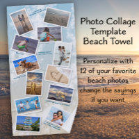 Ocean Beach Photo Collage Template