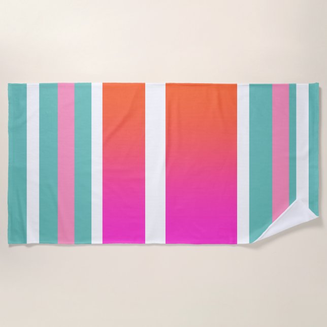 Serviette De Plage Ocean Beach Sand + Surf (Devant)