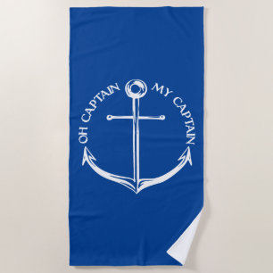 Serviette De Plage Oh Capitaine Mon Capitaine