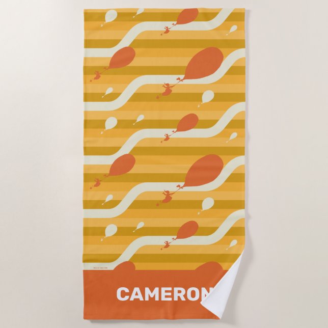 Serviette De Plage Oh, Les Endroits Où Tu Vas Aller ! Motif de ballon (Devant)