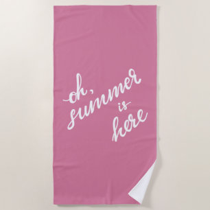 Serviette De Plage Oh L'Été Est Là