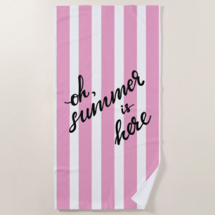 Serviette De Plage Oh L'Été Est Là