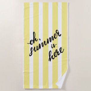 Serviette De Plage Oh L'Été Est Là