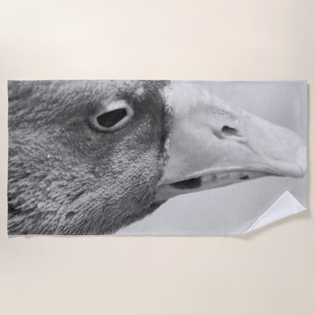 Serviette De Plage Oie BW (Devant)