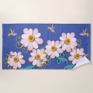 Serviette De Plage Oiseau coloré