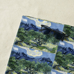 Serviette De Plage Olive Trees de Van Gogh - Blue Mountain Art