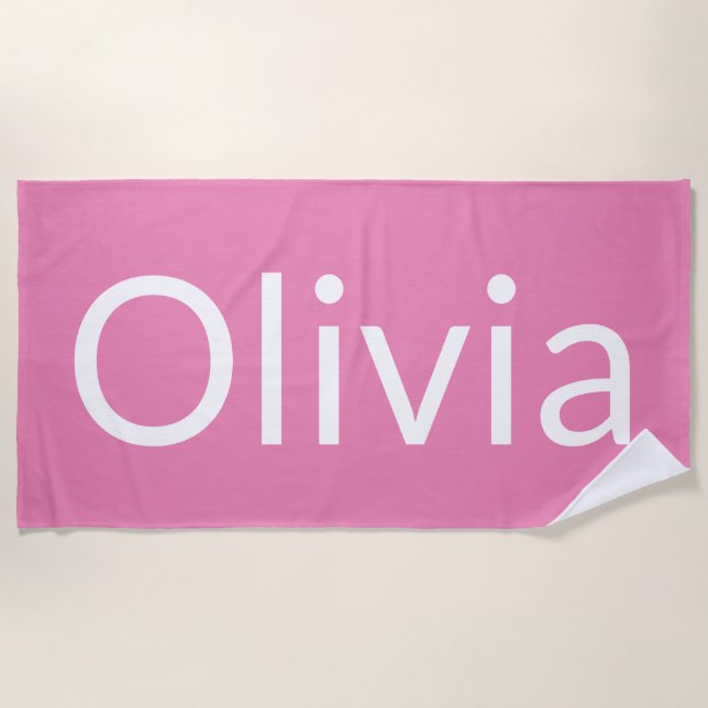 Serviette De Plage Olivia (Devant)