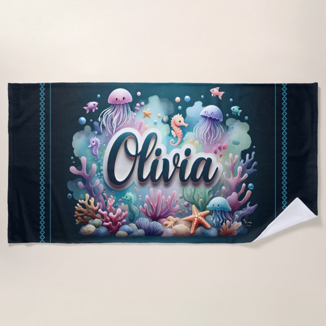 Serviette De Plage Olivia Ocean Adventure Beach Towel (Devant)