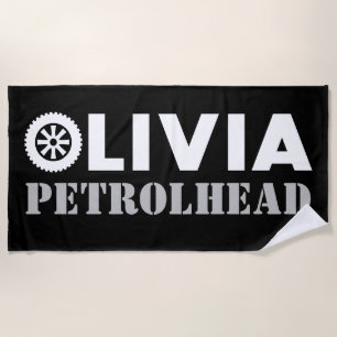 Serviette De Plage Olivia Petrol Head