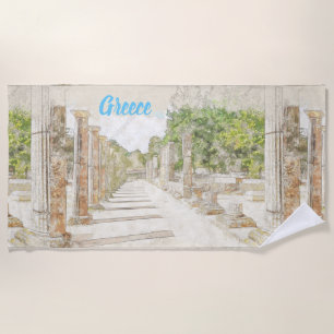 Serviette De Plage Olympia antique, Elis, Grèce