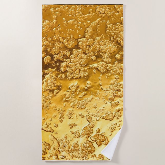 Serviette De Plage Or (Devant)