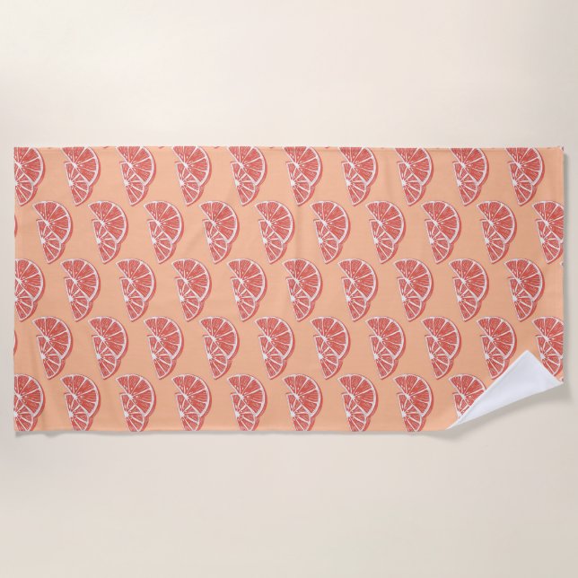 Serviette De Plage Orange (Devant)