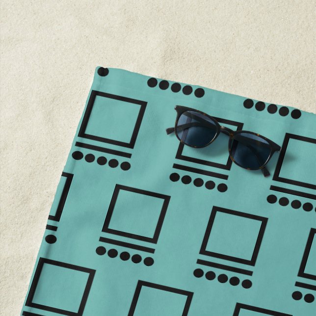 Serviette De Plage Ordinateurs répétés (En situation)