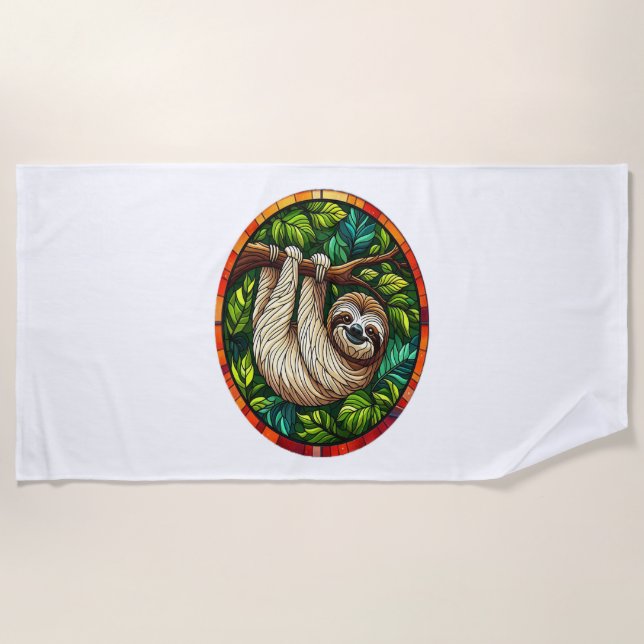 Serviette De Plage Ornement en Verre Tissé (Devant)