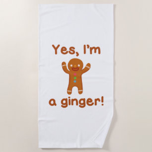 Serviette De Plage Oui, je suis un Ginger !