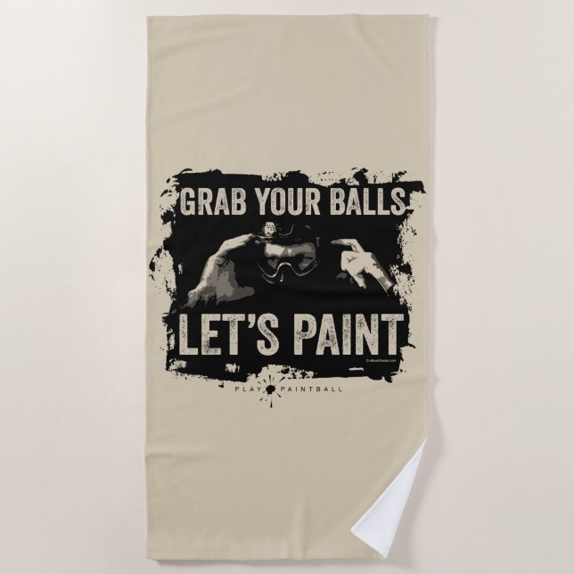 Serviette De Plage Paintball Paint (Devant)