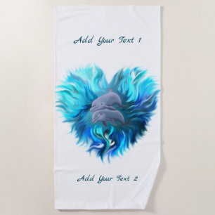 Serviette De Plage Paire de dauphins
