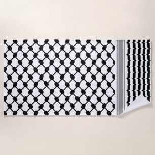 Serviette De Plage Palestinienne Hatta Keffiyeh Kufiya Folk (2 Motifs