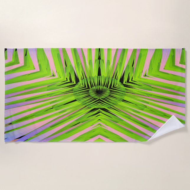 Serviette De Plage Palm Leaf image pour Beach Towel (Devant)