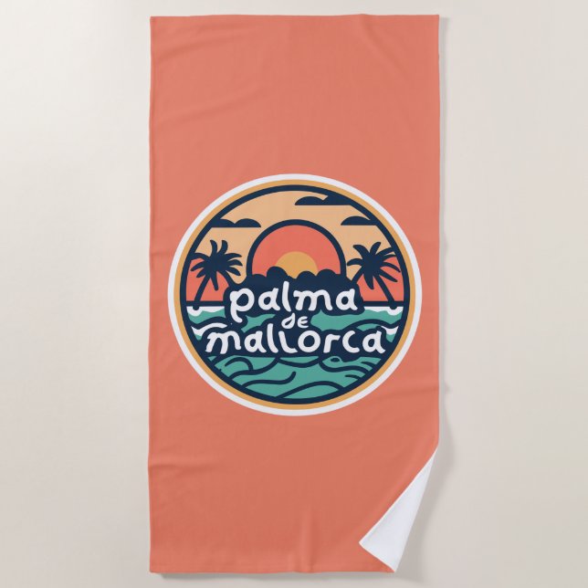 Serviette De Plage Palma de Majorque (Devant)