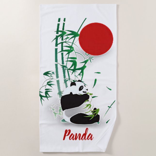Serviette De Plage Panda   (Devant)
