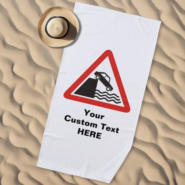 Serviette De Plage Panneau de signalisation de quai (Créateur téléchargé)