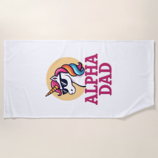 Serviette De Plage Papa licorne drôle Laufey hommes fête des pères No