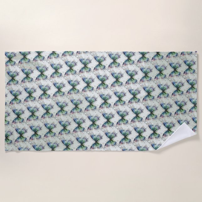 Serviette De Plage Papillon (Devant)