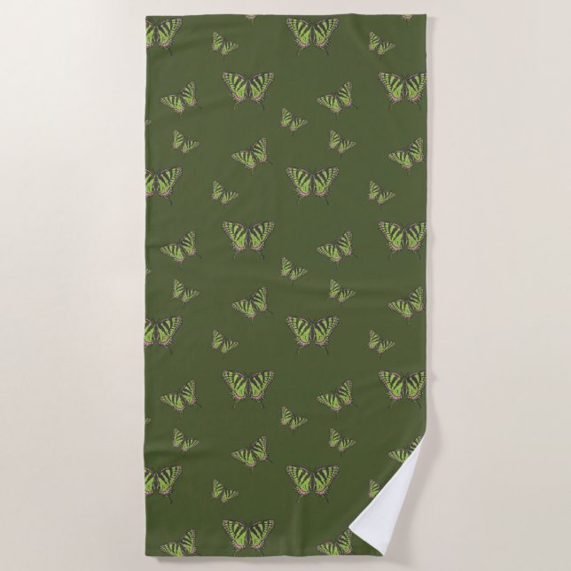 Serviette de plage Papillon Celtique (Devant)