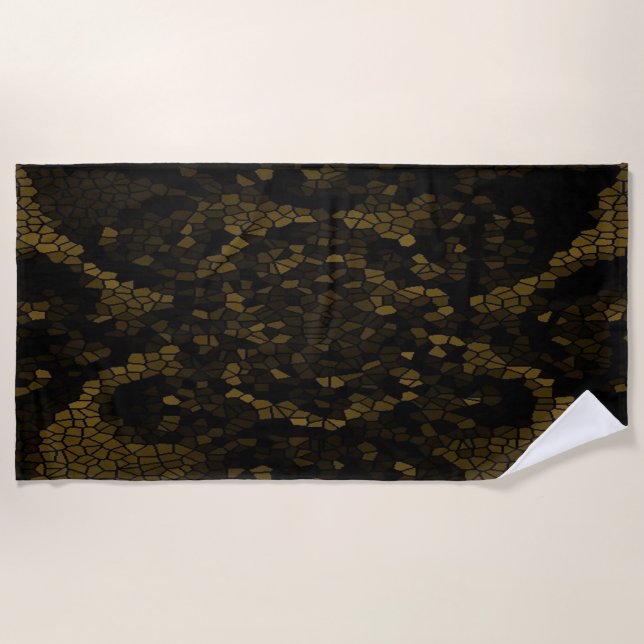 Serviette De Plage Papillon en verre d'olive (Devant)
