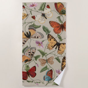 Serviette De Plage Papillon Moth Nature Collection Dessin