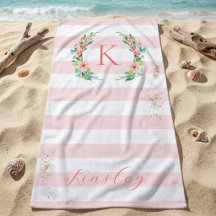 Paradis Floral et Monogramme Rayures