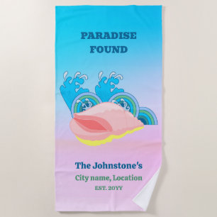 Serviette De Plage Paradis trouvé