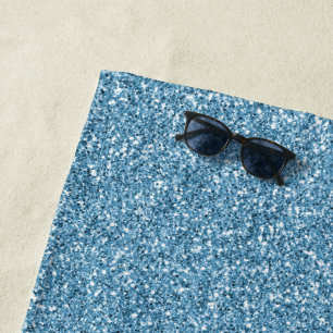 Serviette De Plage Parties scintillant de sirène turquoise