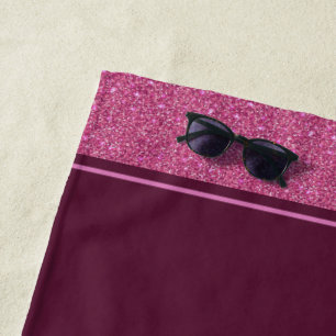 Serviette De Plage Parties scintillant de style Miss America Pageant