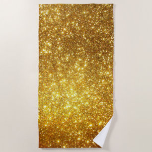 Serviette De Plage Parties scintillant Gold de luxe