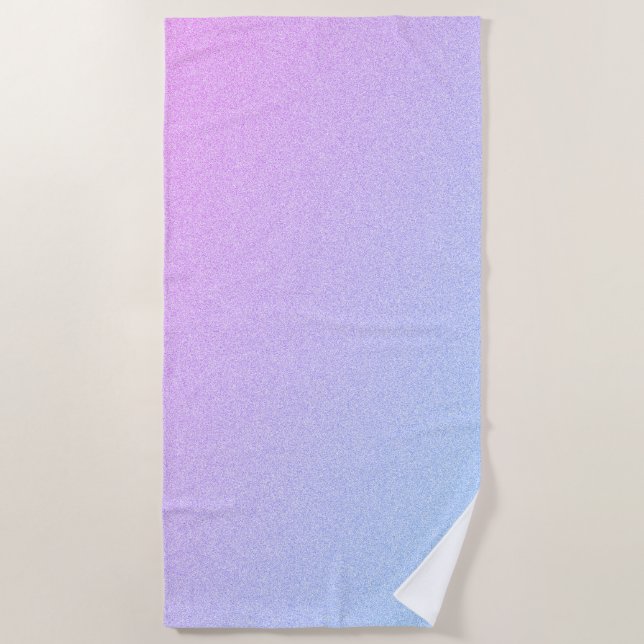 Serviette De Plage Parties scintillant Pastel Ombre (Devant)