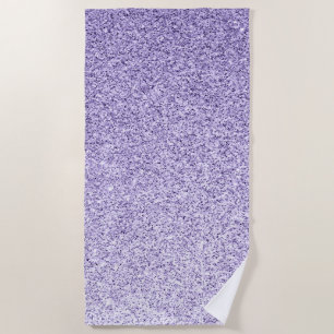 Serviette De Plage Parties scintillant violette ultra violette