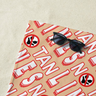 Serviette De Plage Pas de lignes Tan