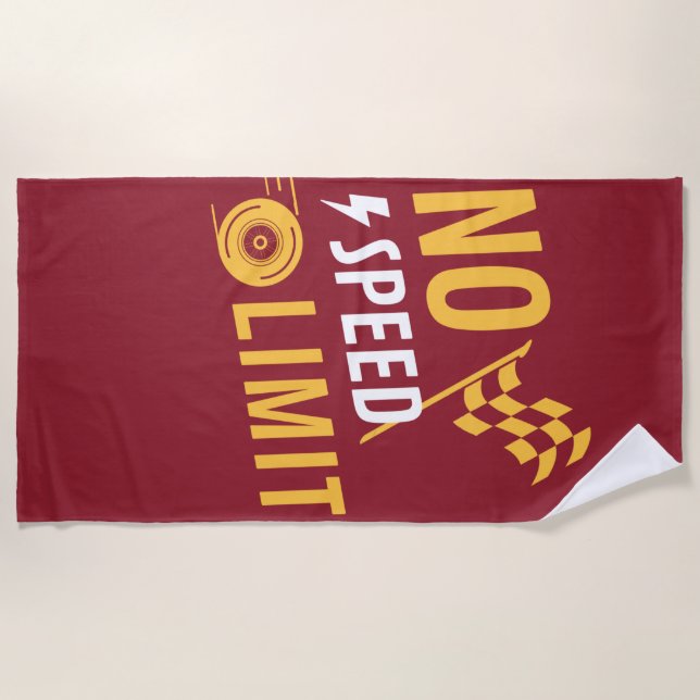 Serviette De Plage Pas de limitation de vitesse (Devant)