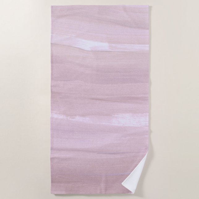 Serviette De Plage Pastel Doux Brushstroke Wonds 1 (Devant)