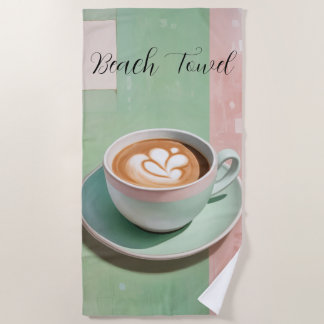 Serviette De Plage Pastel Latte
