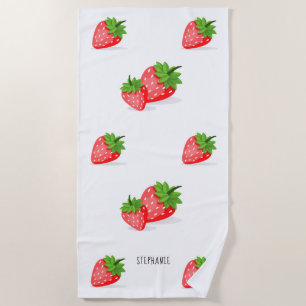 Serviette De Plage Patch fraise