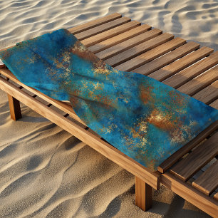 Serviette De Plage Patina Cuivre Revêtu