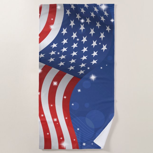 Serviette de plage patriotique (Devant)