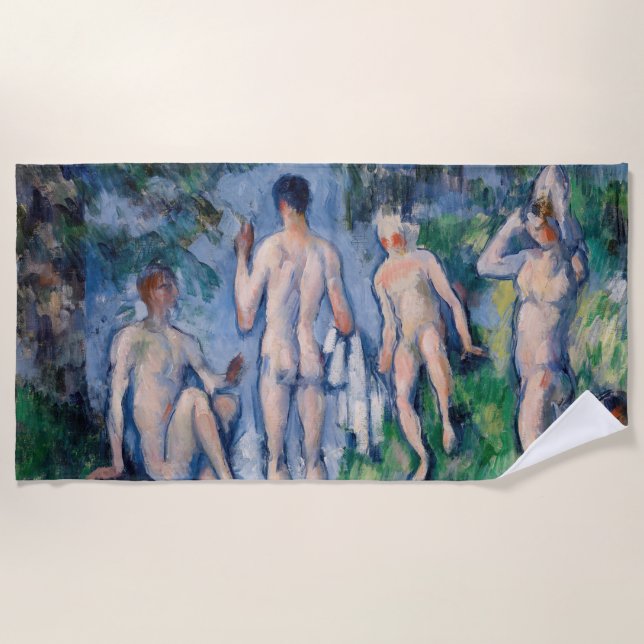 Serviette De Plage Paul Cezanne - Groupe de Baigneurs (Devant)